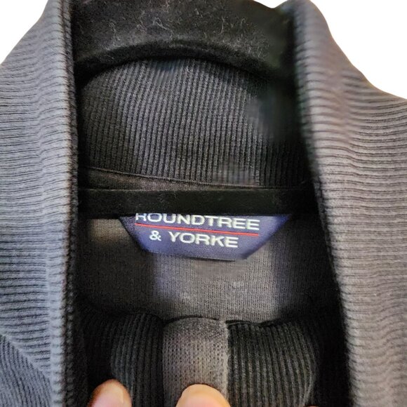 Roundtree & Yorke National Guard Mens 1/4 Zip Pullover Sweatshirt Large Cotton N - Picture 3 of 4